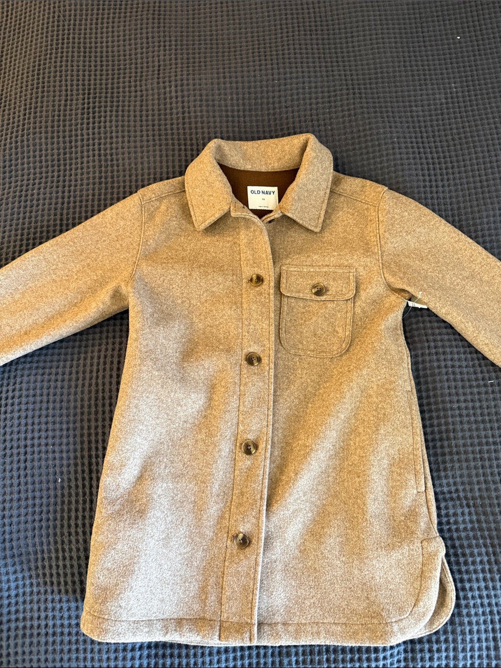 Old Navy Women’s Brown Polyester Pea Coat XS - Picture 4 of 11